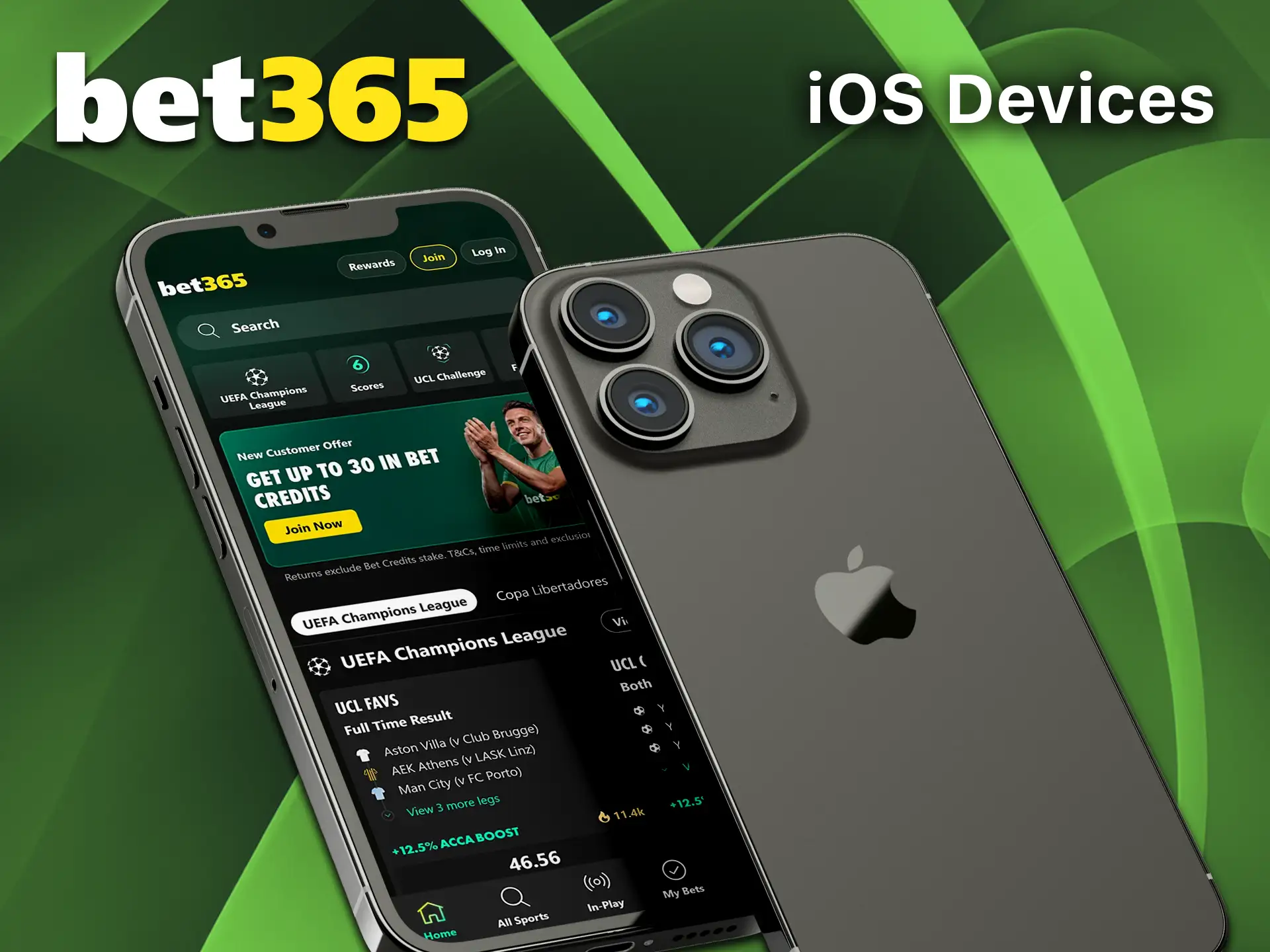 Get the Bet365 app on iOS.