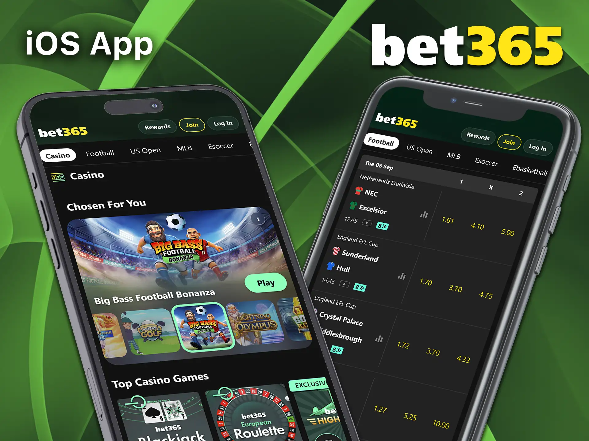 Start downloading the Bet365 app for iOS.