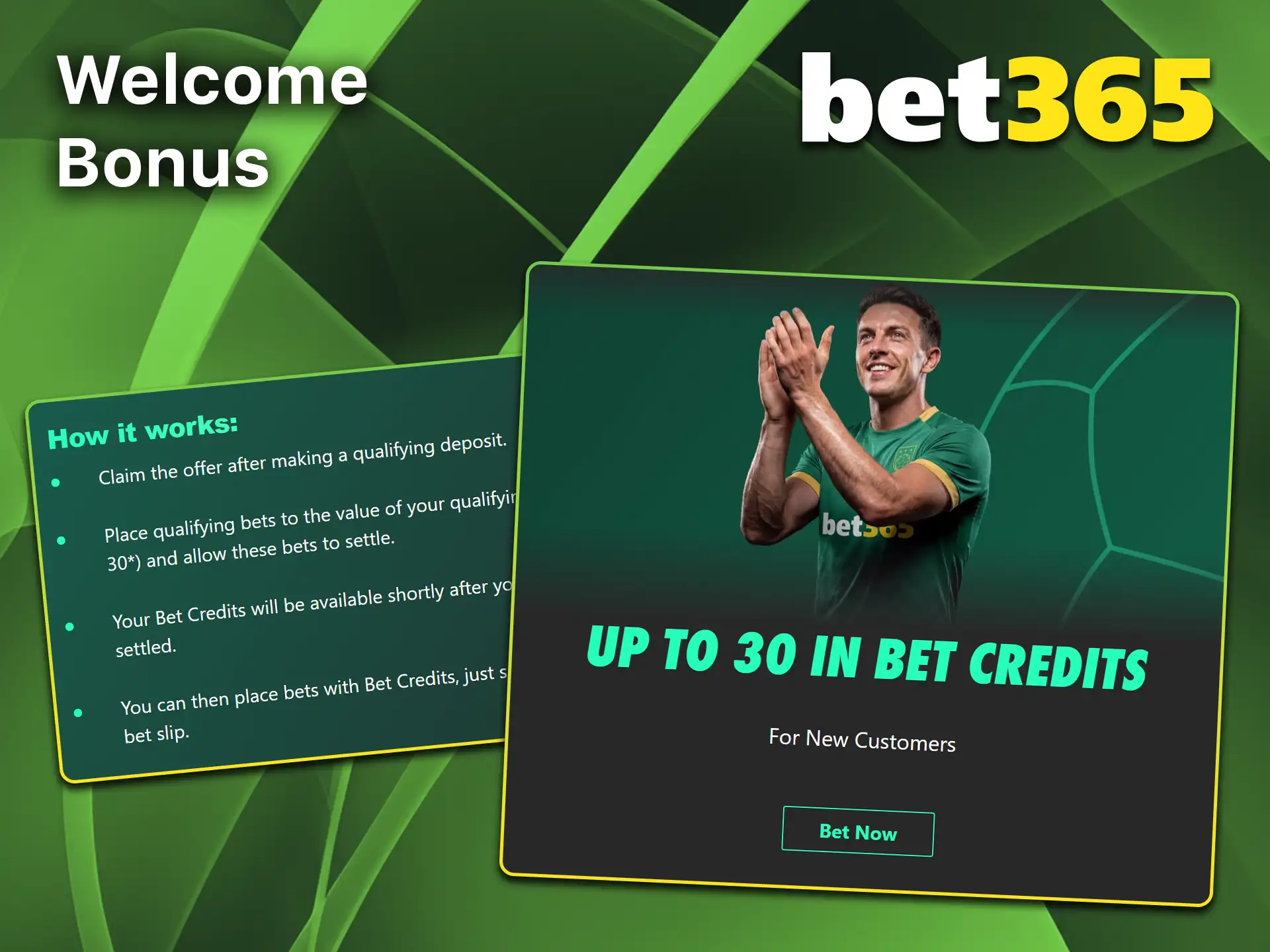 Make a deposit and get a welcome bonus at Bet365.