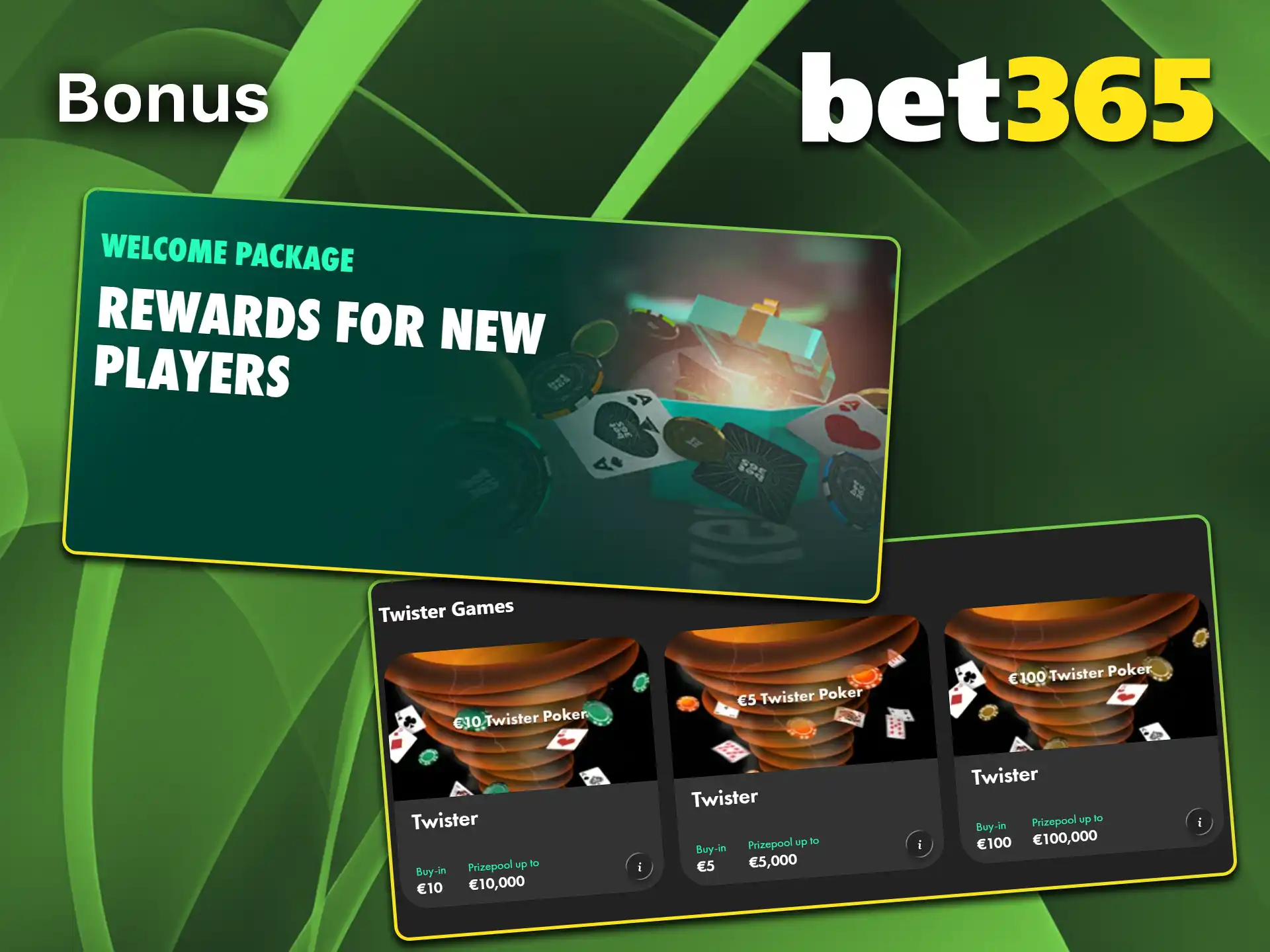 Play live games with a welcome bonus at Bet365.