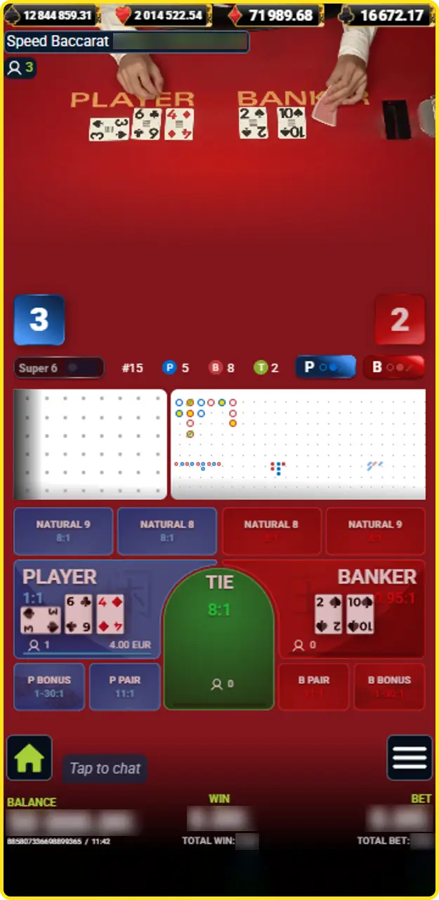 Choose a table and join a live game at Bet365.