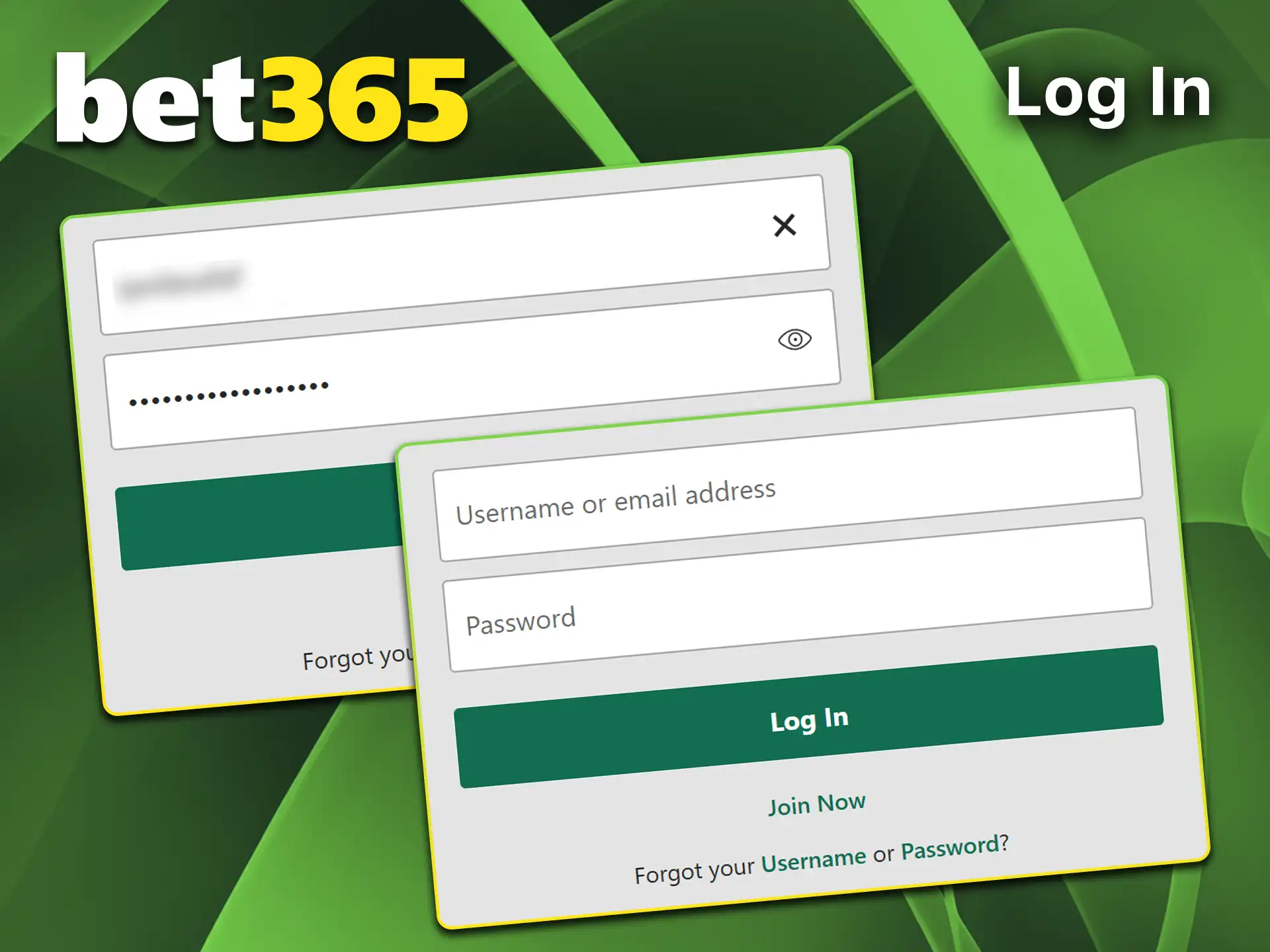 Enter your credentials following the guide on how to log in at Bet365.